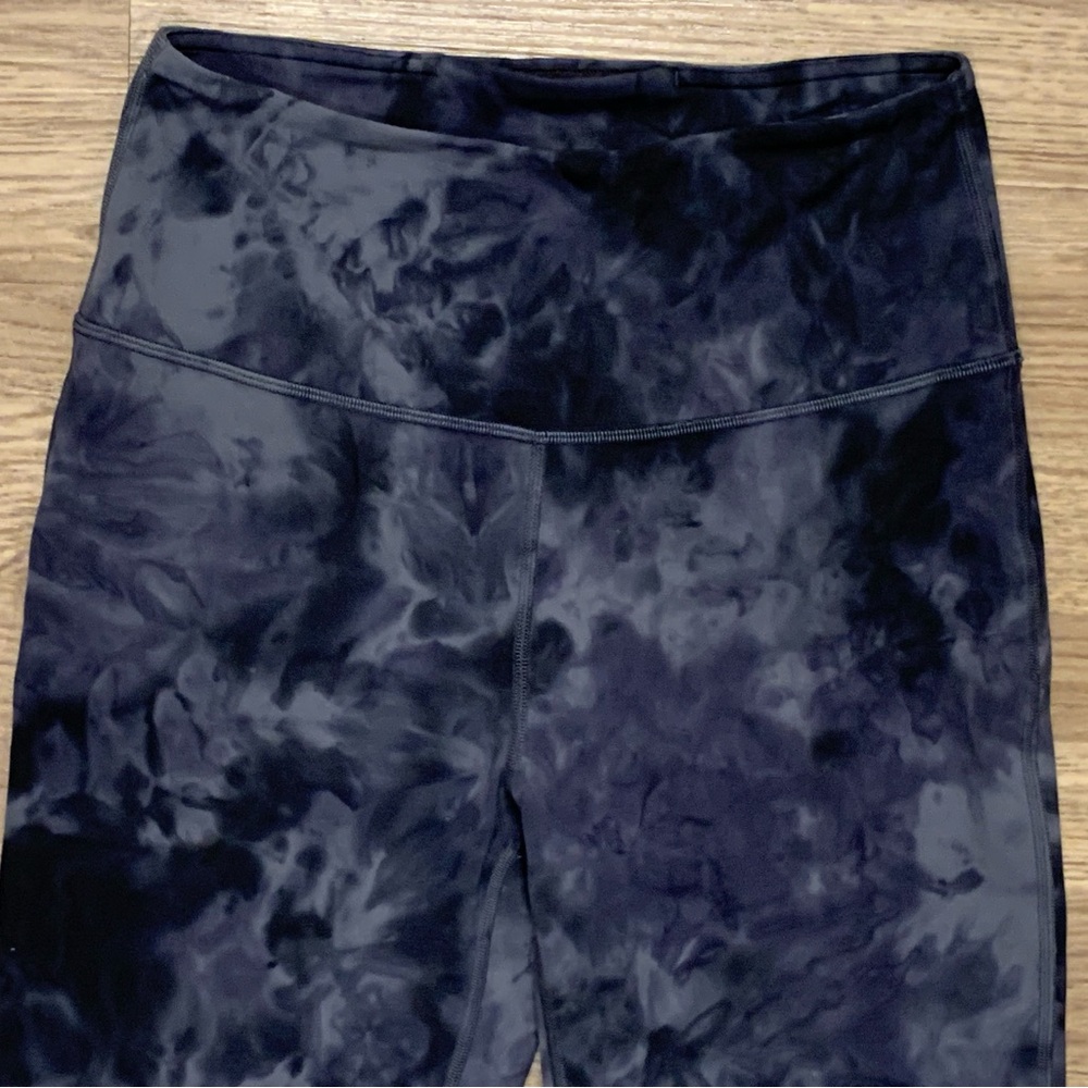 Lululemon Groove Super-High-Rise Flared Pant Nulu Diamond Dye Pitch Grey Size 8 - Picture 11 of 15